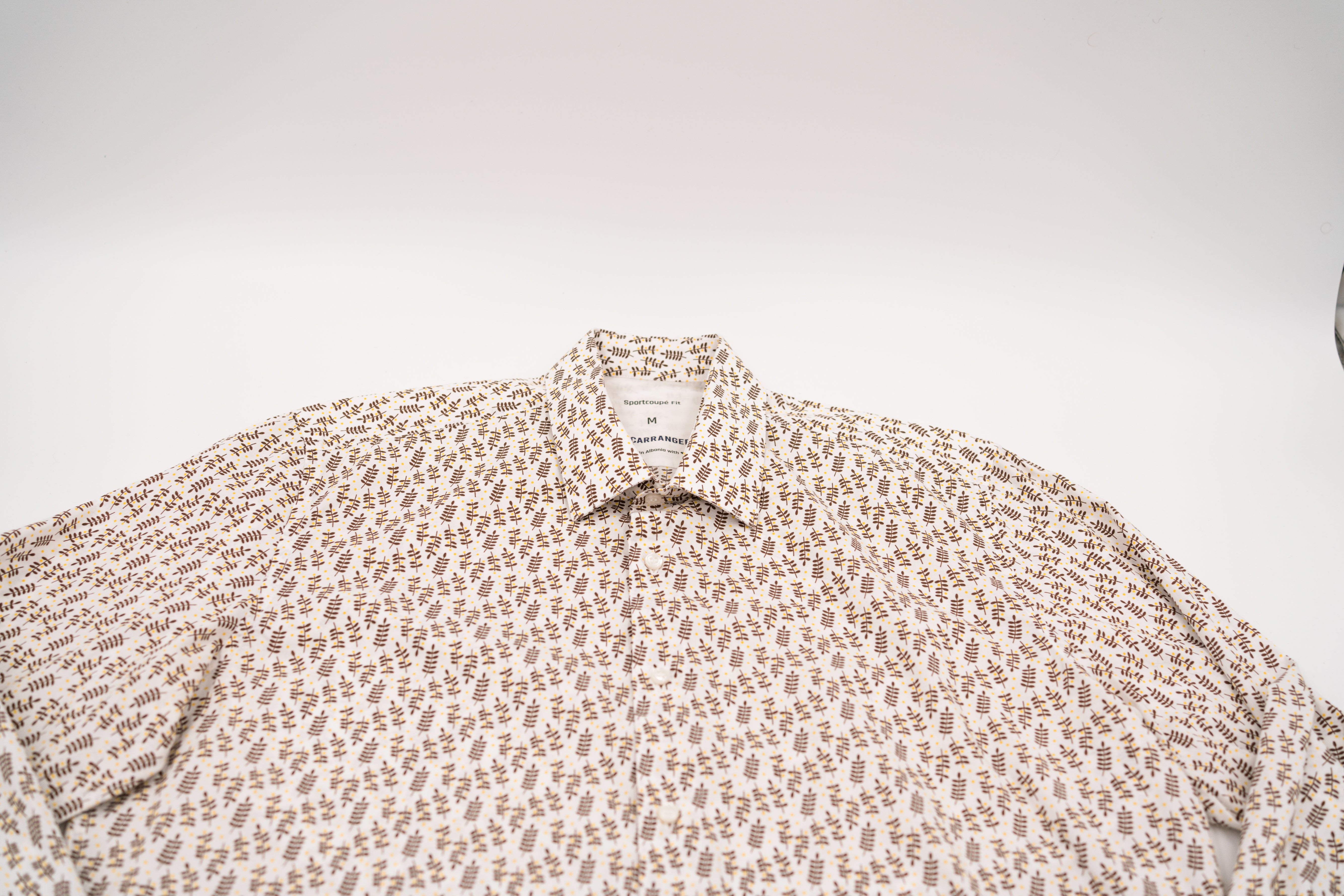 CarRanger Herrenhemd ausgefallen bunt - Wasserlilie Braun Gelb