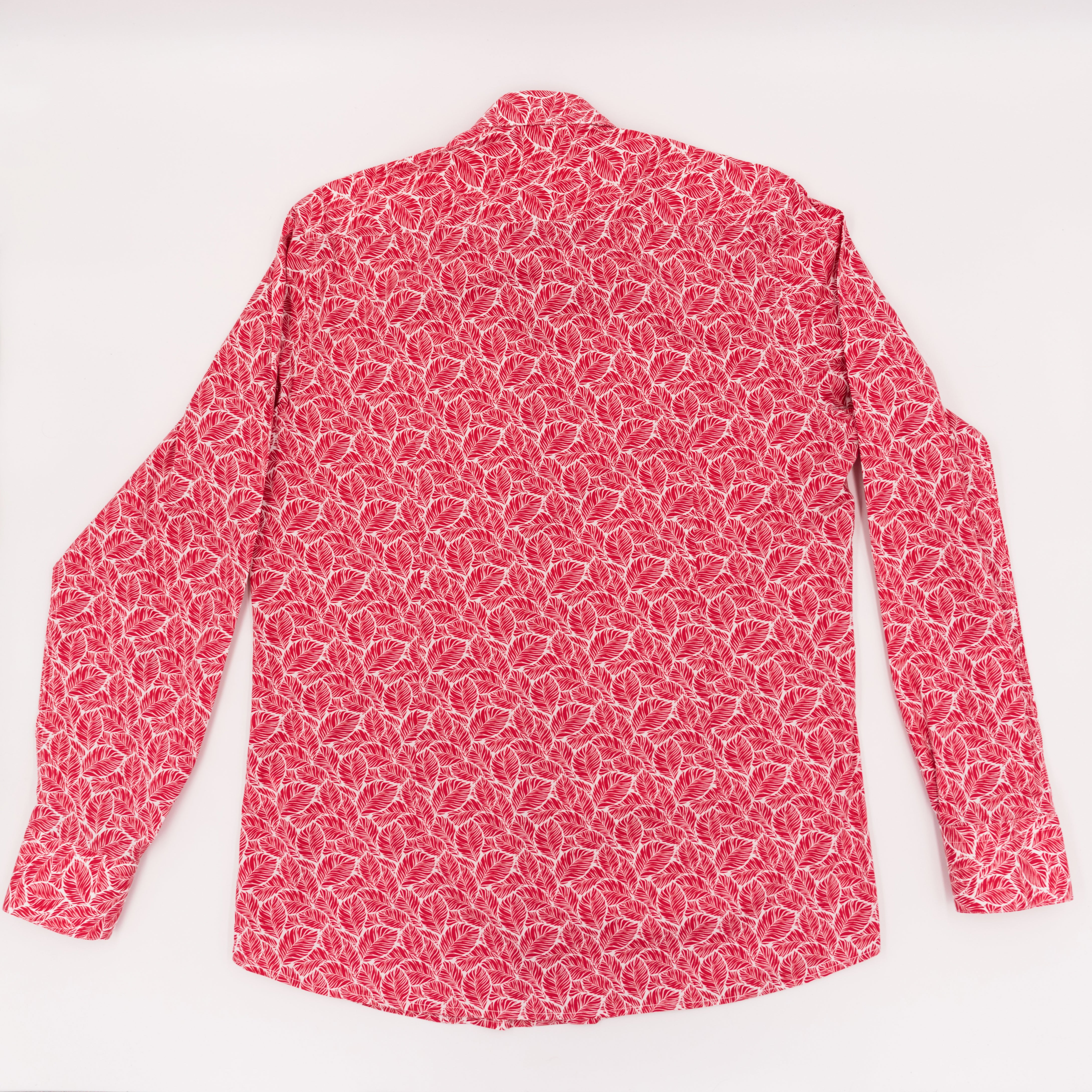 CarRanger Herrenhemd ausgefallen bunt - Federn Rot