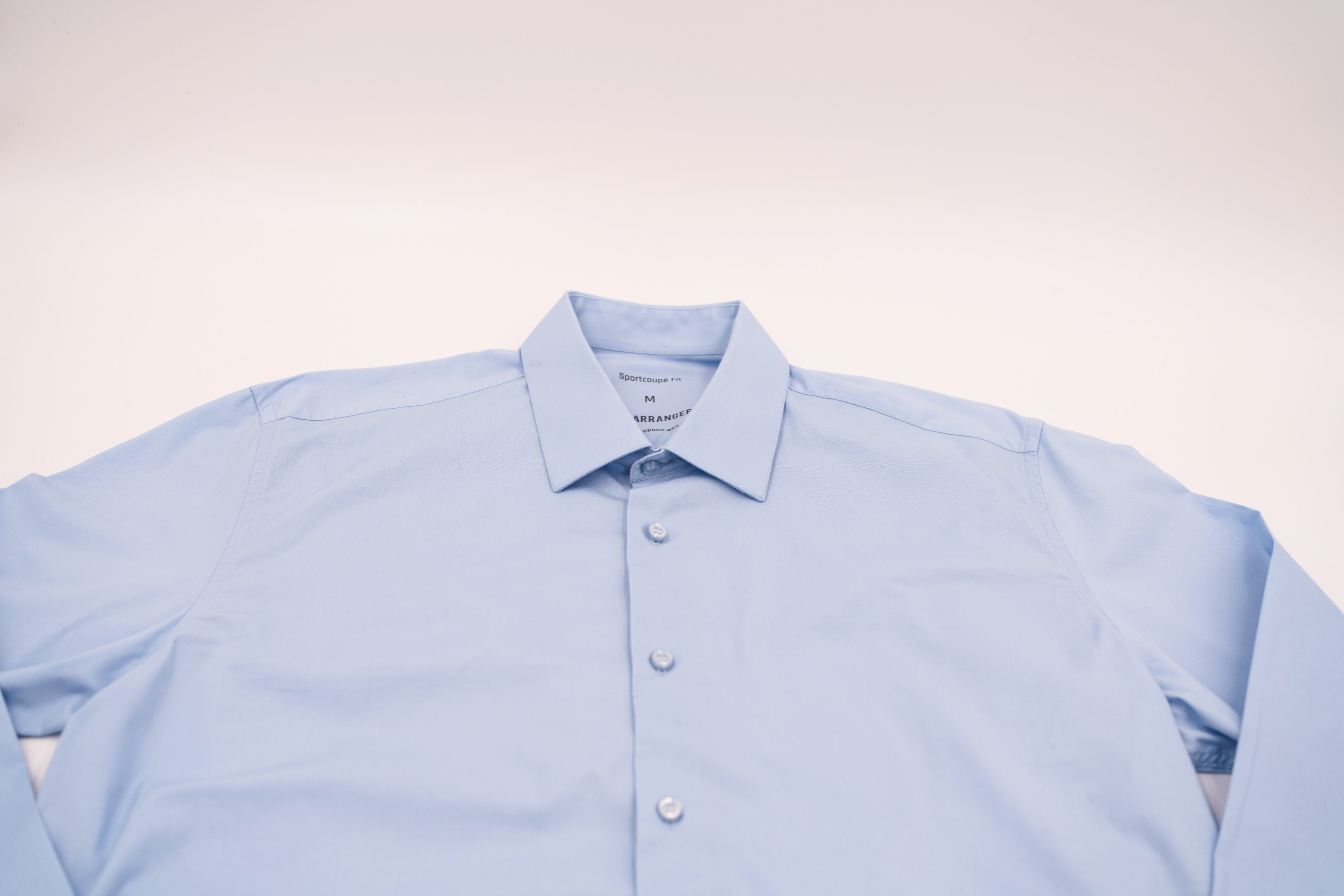 CarRanger Herrenhemd Unifarben - Hellblau